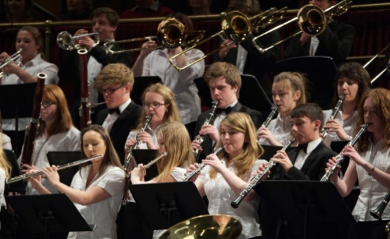 Music Program students performing